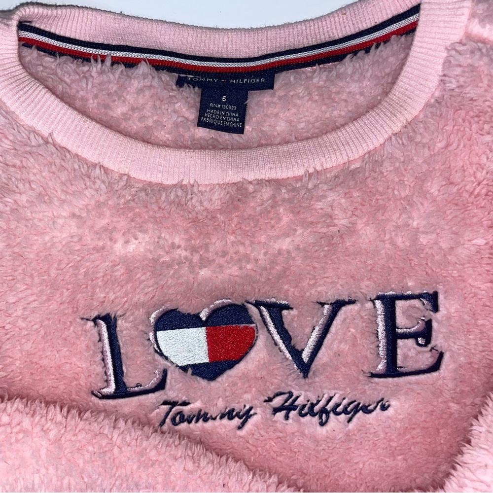 Tommy Hilfiger Pink Fuzzy Sweater